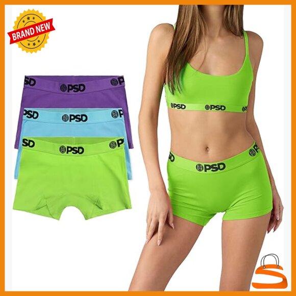 Women's Boy Short Panties Soft Microfiber Blend 4-Way Stretch Size Small